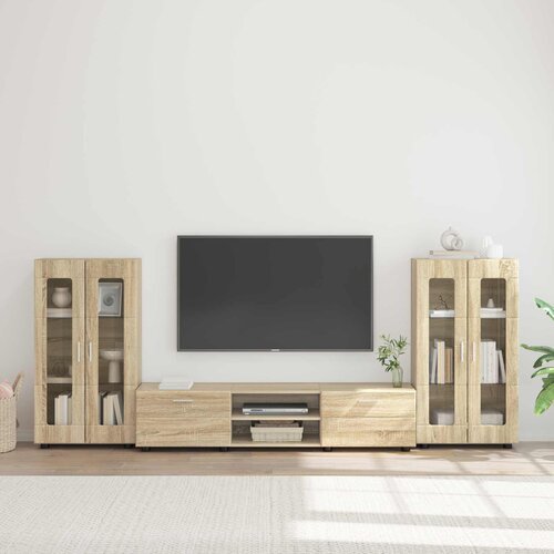  Set TV komoda FLORIN 3 pcs Sonoma hrast Konstruirano drvo Cijene