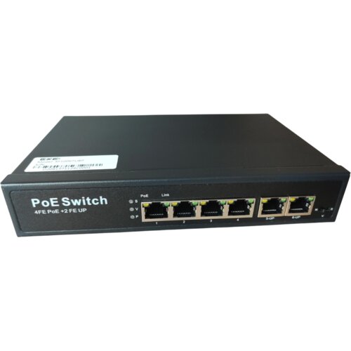 ExeLink SF1006TUBP switch 1x10/100 base-tx(poe++), 3x10/100 base-tx(poe/poe+), 2x10/100 base-tx Cene