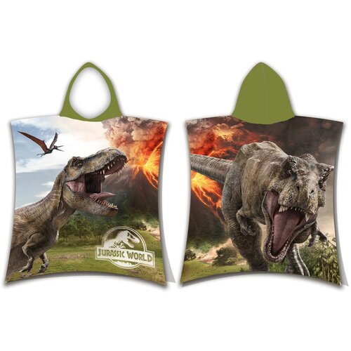 Jerry Fabrics Pamučan dječji pončo veličina za 3-8 godina Jurassic World "Volcano" – Cijene