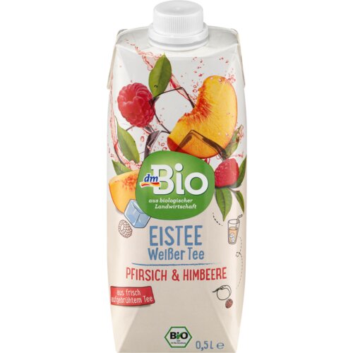 dmBio Ledeni beli čaj, breskva i malina 500 ml Slike