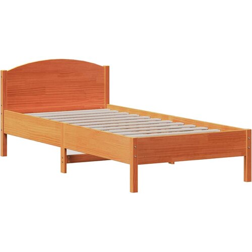  Krevet s regalom za knjige bez madraca 75 x 190 cm od borovine Slike