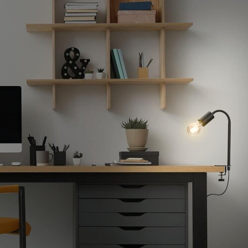  LED lampa sa klipsom 1xE27/4,2W/230V 2700K crna Slike