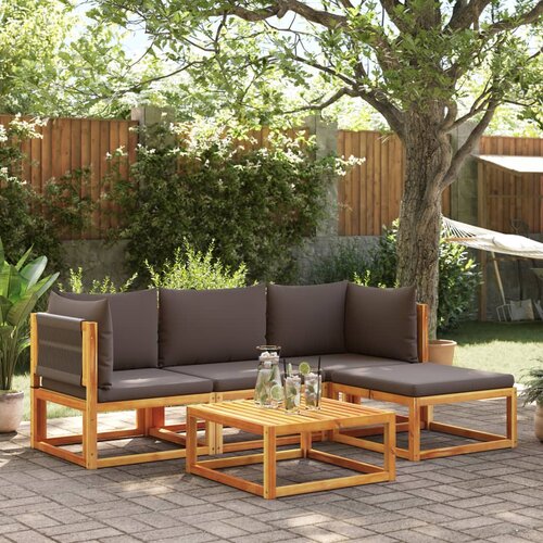vidaXL 5-dijelna set vrtnih sofa od masivnog drva bagrema s jastucima Cene