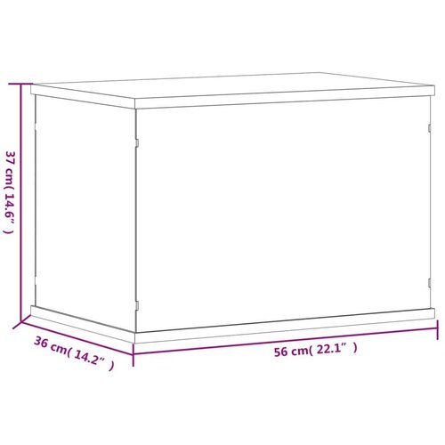  Kutija za izlaganje prozirna 56 x 36 x 37 cm akrilna Slike
