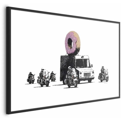  Plakat - Donut Police 30x21 Crni okvir s margom Cijene