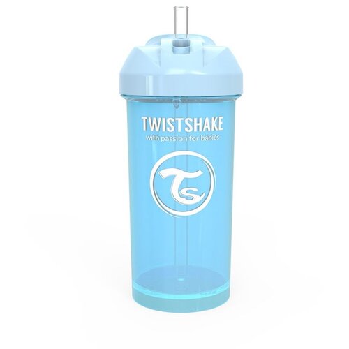 Twistshake Straw Cup Blue steklenička s slamico 6m+ 360 ml Cene