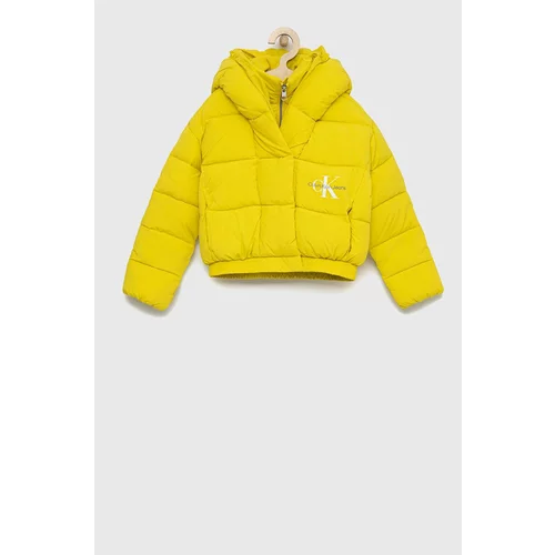 Calvin Klein Jeans Dječja jakna boja: žuta