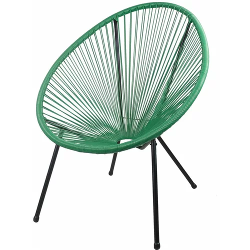 Garden Pleasure Zelena plastična vrtna stolica Dalida -