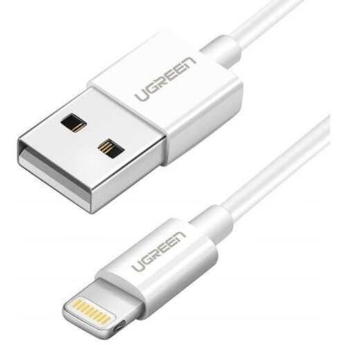 Ugreen USB kabl USB 2.0 A na Lightning US155 2m, bela Slike