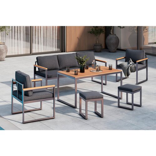 Ambia Garden JEDILNA LOUNGE GARNITURA tkanina železo Cene