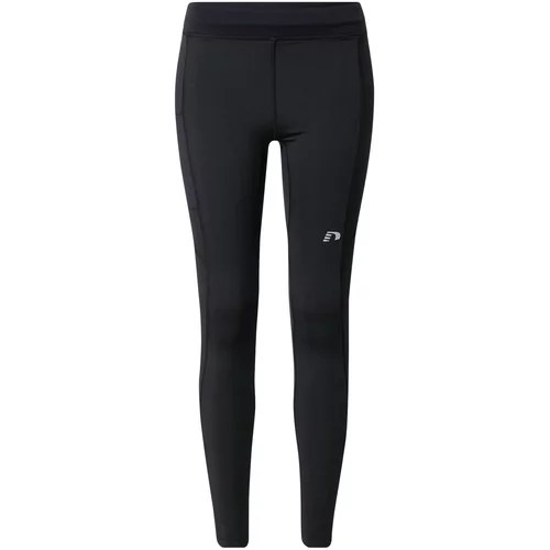 New Line Sportske hlače srebrno siva / crna