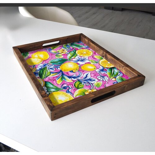 Aberto Design Poslužavnik REF042 48 x 38 x 4 cm, Šareni Cene