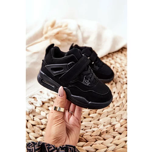 Kesi Children's Leather Sports Shoes Black Marisa