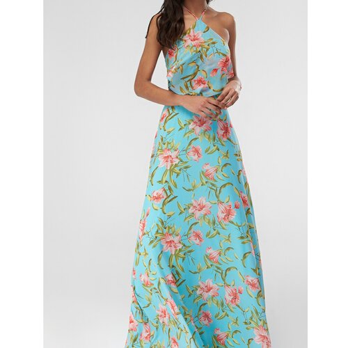 Trendyol Ženska haljina Floral Patterned svetloplava | kaki | krem Slike