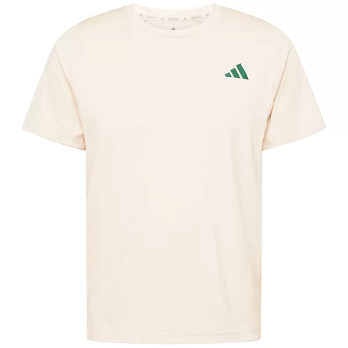 Adidas Tehnička sportska majica 'Sports Club Graphic' boja pijeska / smaragdno zelena