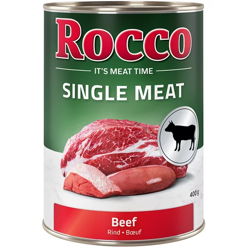 Rocco Ekonomično pakiranje Single Meat 12 x 400 g Govedina