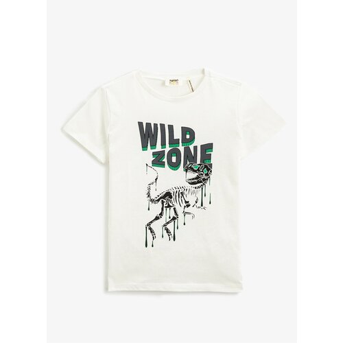 Koton Printed White Boy T-shirt 3skb10106tk Slike