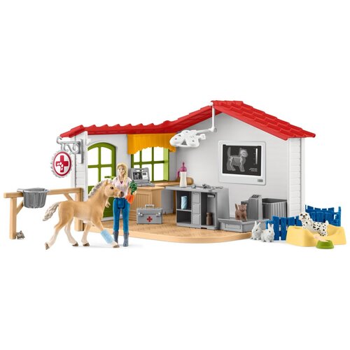 Schleich Veterinarska postaja, set Slike