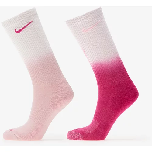 Nike Sportske čarape 'Everyday Plus' roza / tamno roza / bijela