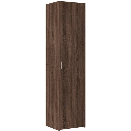 Maison Chic Visoka omara - Komoda - Predalnik rjavi hrast 45x42,5x185 cm inženirski les, (21721052) Slike