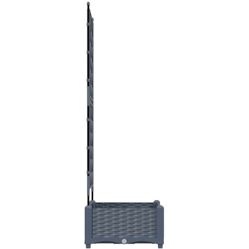  Vrtna saksija Svjetlosiva 40 x 40 x 125,5 cm PP Slike
