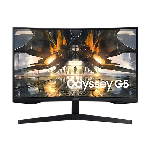 Samsung monitor 27&amp;quot; odyssey g5 g55a, 165hz, zakrivljeni wqhd 2560x1440, 1ms, HDR10, dp, HDMI Slike