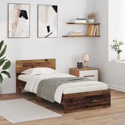  Krevetna konstrukcija Staro drvo 100 x 200 cm Konstruirano drvo Cijene