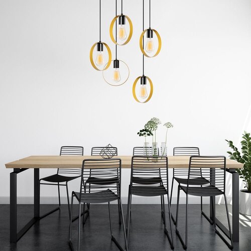 Opviq Halka - 4581 GoldBlack Chandelier Slike