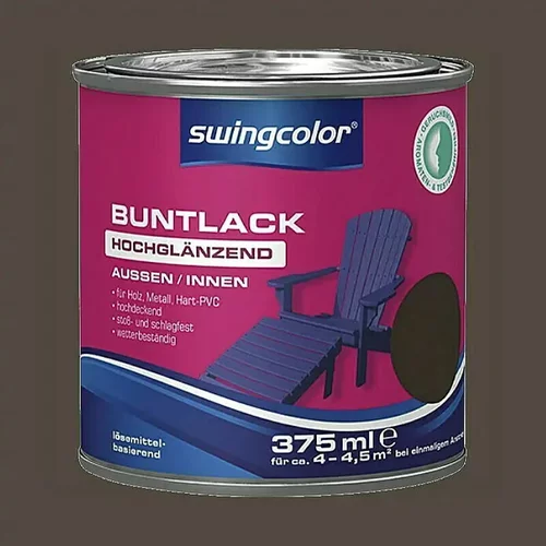 SWINGCOLOR Barvni lak Swingcolor (375 ml, čokoladno rjava)