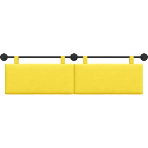  Držeće uzglavlje Svijetlo žuta 190 x 55 x 5 cm Kordura tekstil - Svjetložuta 180 cm bez LED Slike