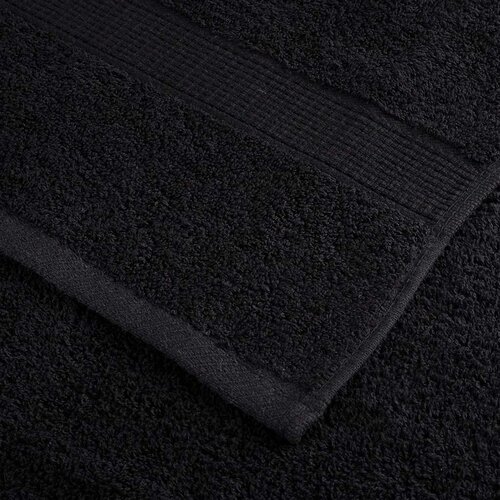  8-dijelni vrhunski set ručnika SOLUND crni 600 gsm Slike