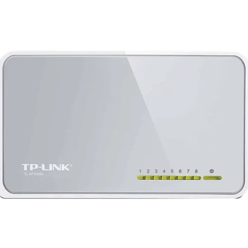 Switch TP-Link TL-SF1008D 8-Port RJ45 10/100Mbps desktop Fanless LED indicator Auto Negotiation/Auto MDI/MDIX Plastic