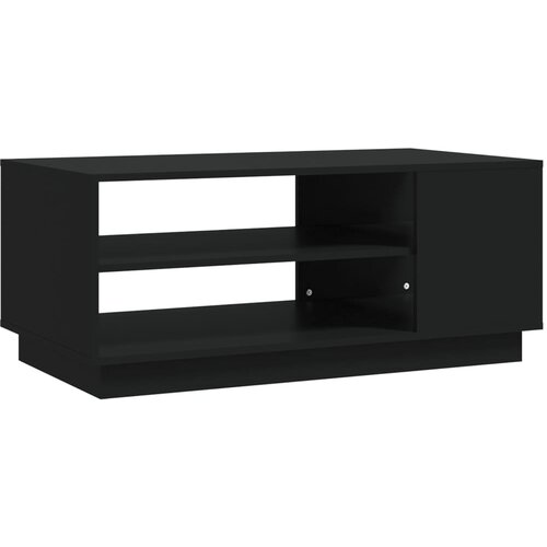 Maison Chic Klubska mizica - kavna mizica - Nizka mizica črna 102x55x43 cm iverna plošča, (21754855) Cene