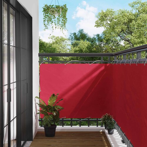  Balcony ekran Tamno crvena 120 x 1000 cm Cene