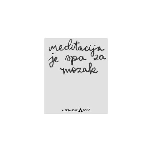 Aca Top Cat Nalepnica Meditacija, 7.5x5.5cm, Siva Cene