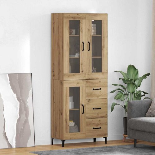 vidaXL Highboard Umjetnički hrast 69,5 x 34 x 180 cm Konstruirano drvo Cene