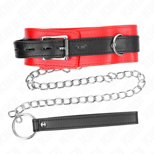 Kink Ovratnica S Povodcem With Red Strap (65 Cm) Slike