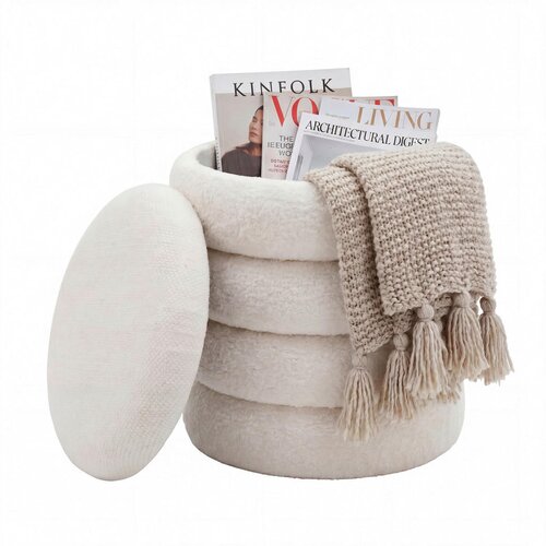 Livetastic TABURE, tekstil krem barve Cene