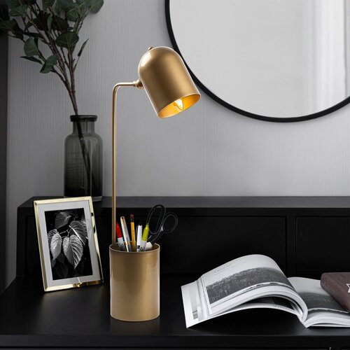 Opviq Stona lampa Pot - 11490-US, Zlatne boje Cene