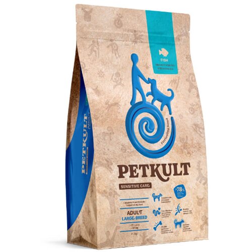Petkult sensitive care adult, large - riba 3 kg Cene