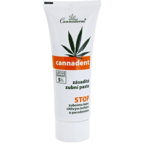 Cannaderm Cannadent Alkaline toothpaste biljna pasta za zube s uljem kanabisa 75 g Cene