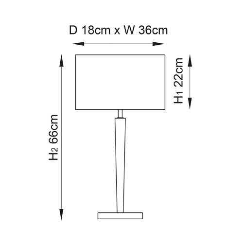  Endon 56707 - Stona lampa MORETO 1xE27/60W/230V sjajni hrom/siva Slike