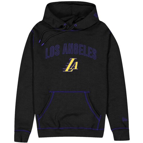 New Era Los Angeles Lakers City Edition 2023 Black pulover sa kapuljačom Slike