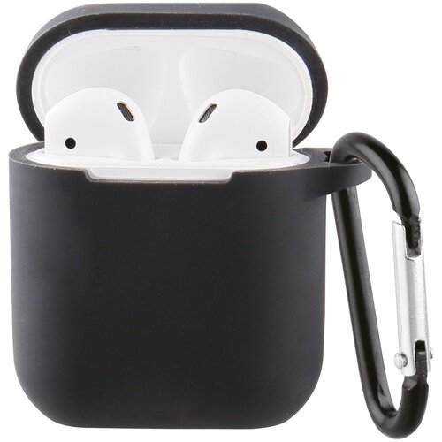 Vivanco apple airpod case 1&amp;amp;2 schwarz 61646 airpodcasevvbk Schutzh&amp;uuml;lle mit karabiner Slike