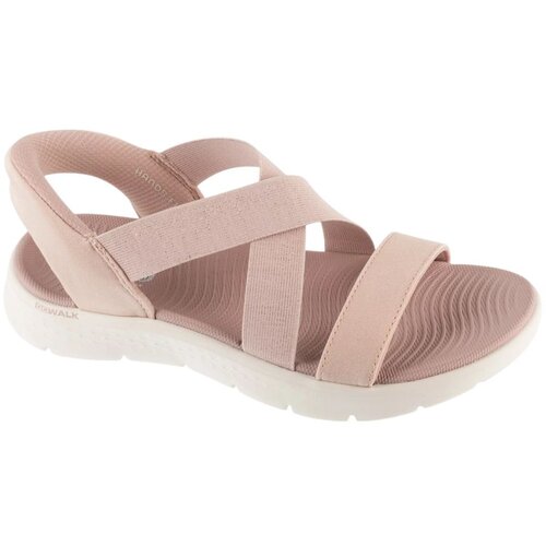 Skechers &amp;Scaron;portni sandali Slip-Ins: Go Walk Flex Sandal - Glimmer Up Rožnata Slike