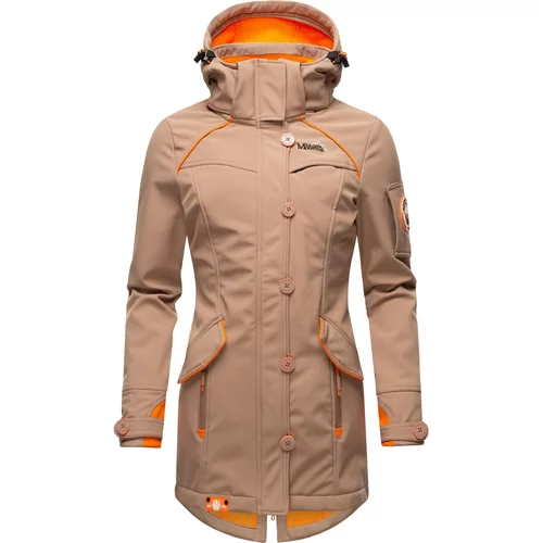 Marikoo Tehnička jakna 'Soulinaa' svijetlosmeđa / narančasta