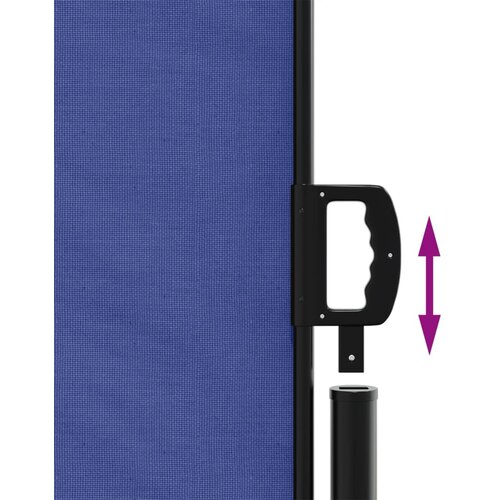  Bočna tenda na uvlačenje plava 200x1000 cm Slike