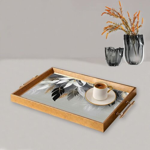 Aberto Design poslužavnik TPEA9891 50 x 29 x 3,5 cm, &amp;scaron;areni Slike