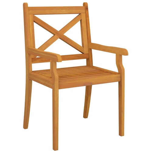  3-dijelni vrtni blagovaonski set od masivnog bagremovog drva Smeđa Dužina stola 85 cm Slike