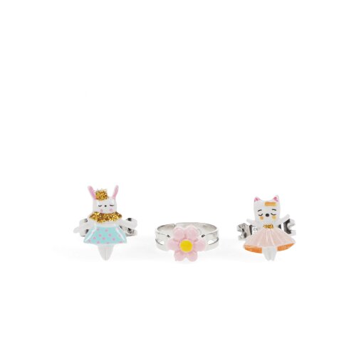 REX International Bunny - Prsten set 3 - Bunny, Cat and Flower Slike